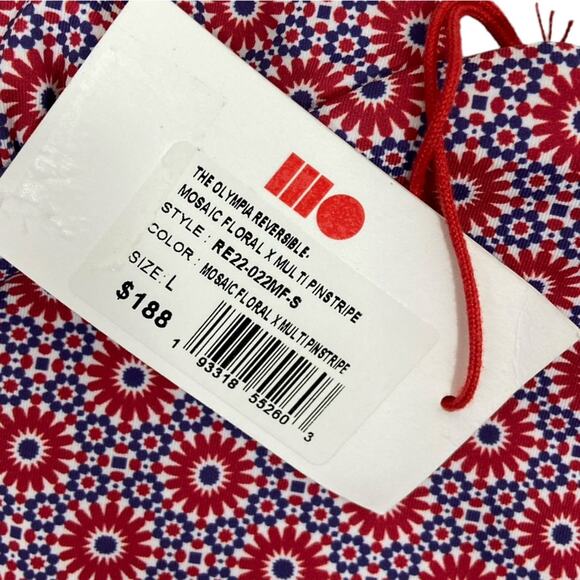 SOLID & STRIPED Purple and Red One Piece Swimsuit - Picture 4 of 5